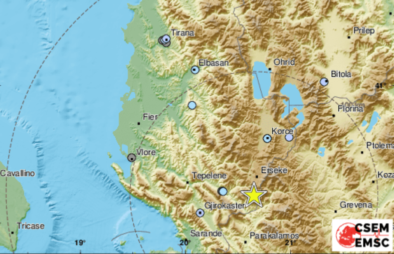 Земетресение с магнитуд 4 по Рихтер е регистрирано в района