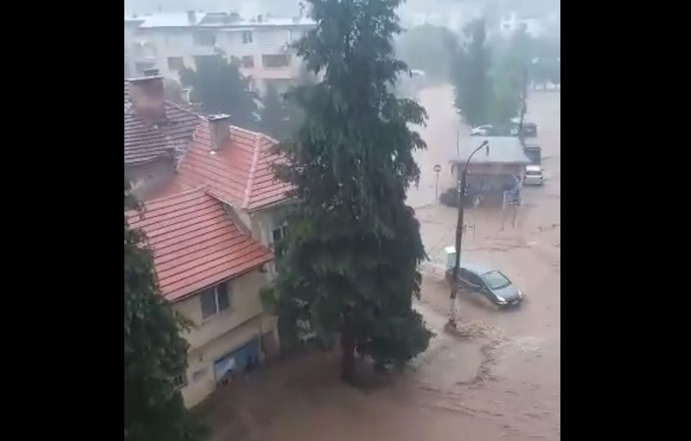 Бедствие в Берковица. Падналият следобед пороен дъжд предизвика наводнение в