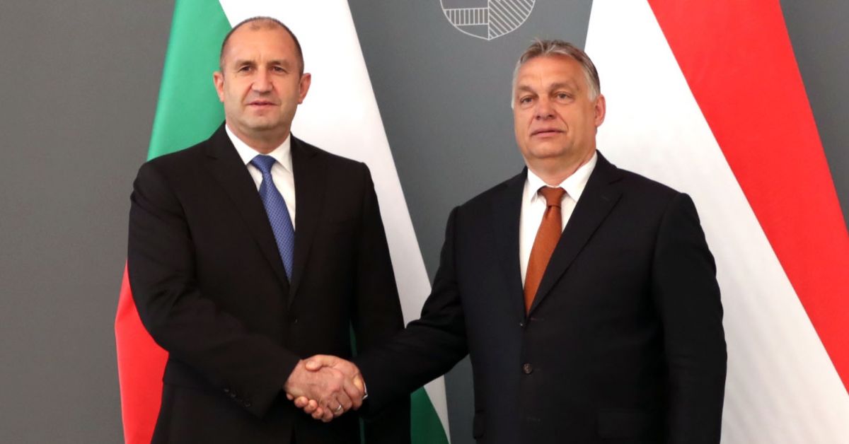 Държавният глава Румен Радев и министър-председателят на Унгария Виктор Орбан