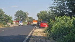Тежка катастрофа на около 2 километра след изхода на Пловдив
