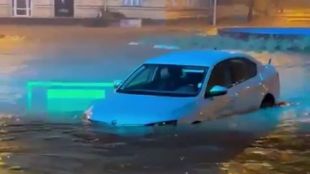 Проливен дъжд превърна югоизточния румънски град Тулча в малка Венеция