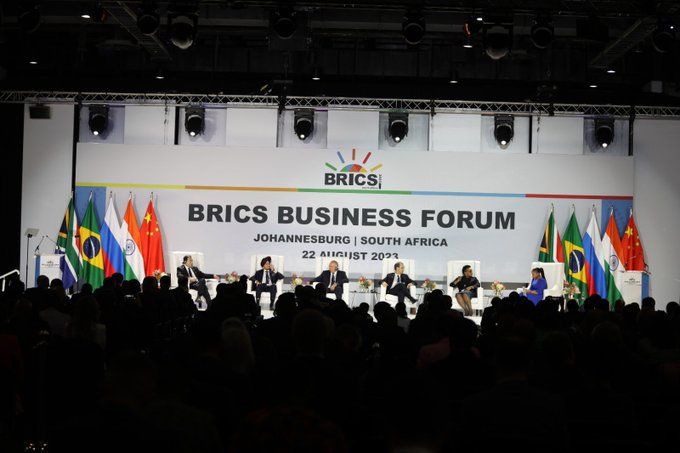 Лидерите на страните от БРИКС - Бразилия, Русия, Индия, Китай