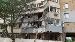 При руски обстрел тази нощ на жилищни квартали на град
