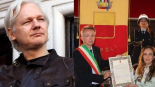 основателя на Уикилийкс Град Неапол даде почетно гражданство на основателя на