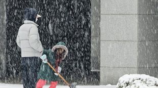 Столицата на Южна Корея Сеул беше покрита със сняг в
