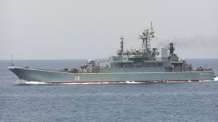 Десантният кораб Цезар Куников на руския Черноморски флот е потопен