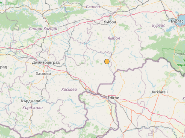Земетресение от 3,2 по Рихтер е регистрирано днес на 11