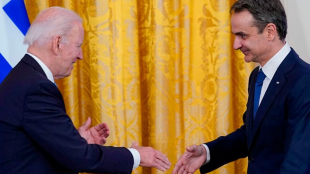 Среща между гръцкия премиер Кириакос Мицотакис и президента на САЩ