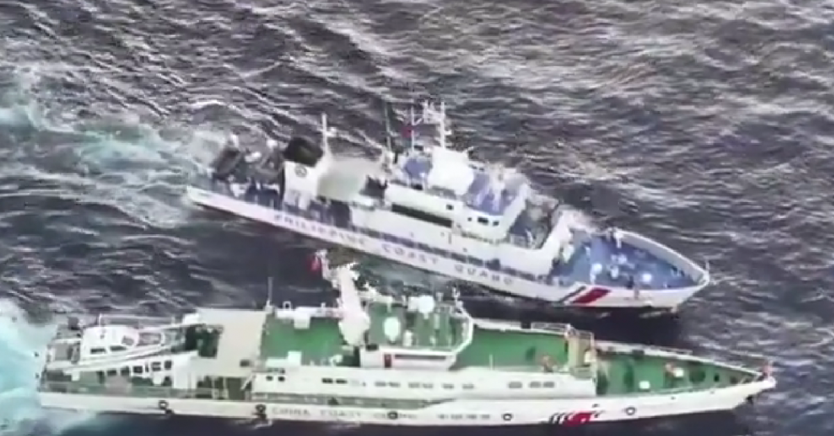 Снимка: САЩ твърдят, че филипински и китайски кораби са се сблъскали заради действията на Китай