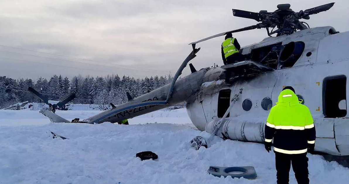 Хеликоптер Ми-8 се разби в Магаданска област в Русия с