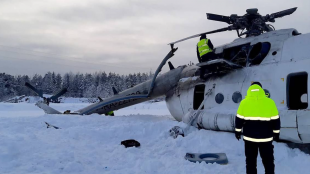 Хеликоптер Ми 8 се разби в Магаданска област в Русия с