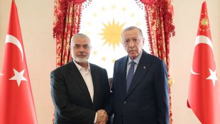 Турският президент призова палестинците към единство Срещата се проведе при закрити