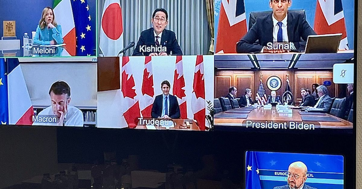 Лидерите на Г-7 проведоха спешно видеоконферентно заседание след безпрецедентната атака