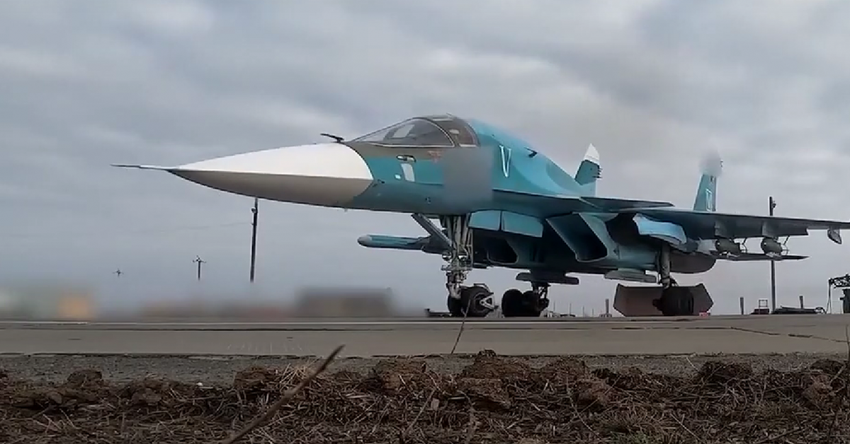 Руски самолети Су-34 атакуваха подразделения на украинските въоръжени сили на
