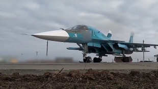Руски самолети Су 34 атакуваха подразделения на украинските въоръжени сили на