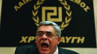 Никос Михалолиакос бившият лидер на вече несъществуващата гръцка неонацистка партия