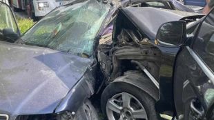 Шофьор загина след катастрофа между село Градево и Симитли Автомобилът който
