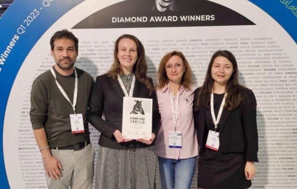Невролозите от университетската болница Пирогов получиха най-престижната европейска награда за
