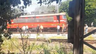 Пожар избухна в бързия влак София Бургас съобщи Областната дирекция на