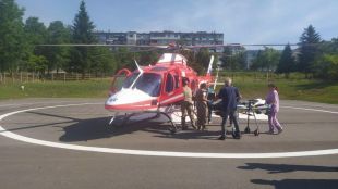 В изборния ден медицинският хеликоптер кацна във Велико Търново