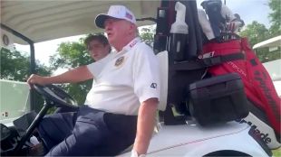 В изтекло видео заснето на игрището за голф Доналд Тръмп