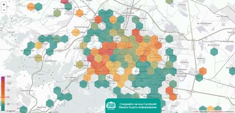 Сайтът airsofia.info дава сбъркани данни за въздуха
