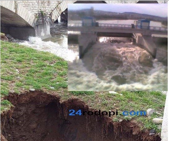Арда прелива, може да залее сграда в Кърджали (Снимки)
