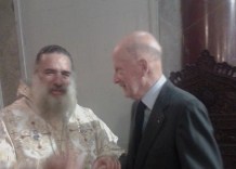 Симеон Сакскобургготски присъства на литургия в "Св. Александър Невски", говори на арабски с бежанци
