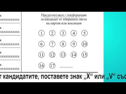 Вижте как да гласувате за общински съветници (Видео)