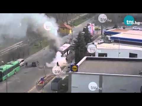 Автобус на градски транспорт се запали в Пловдив