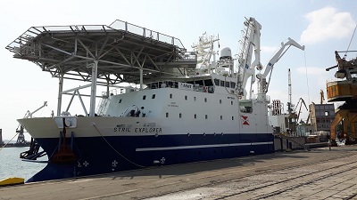 Изследователският кораб STRIL EXPLORER акостира в Бургас