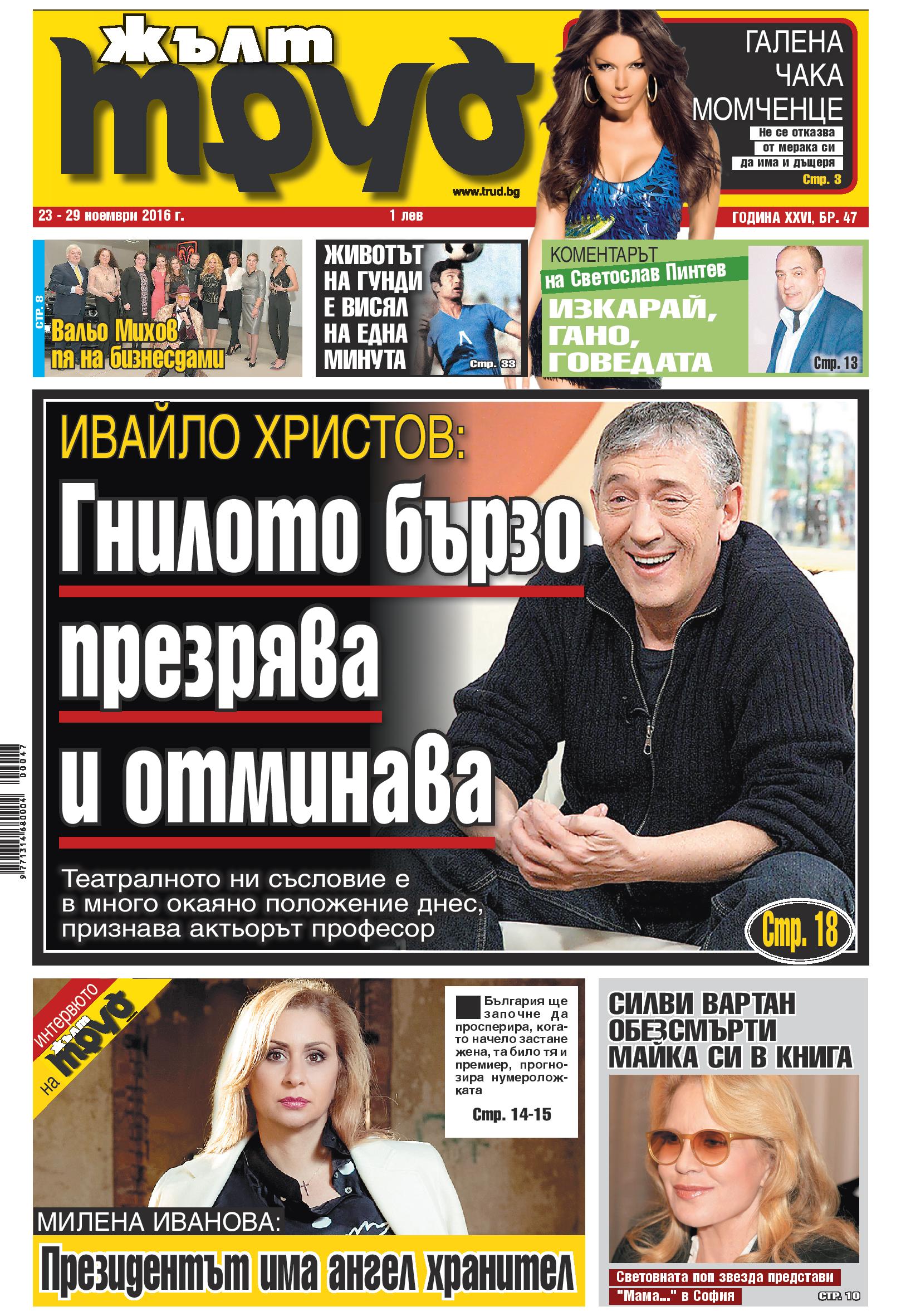 Ивайло Христов: Гнилото бързо презрява и отминава