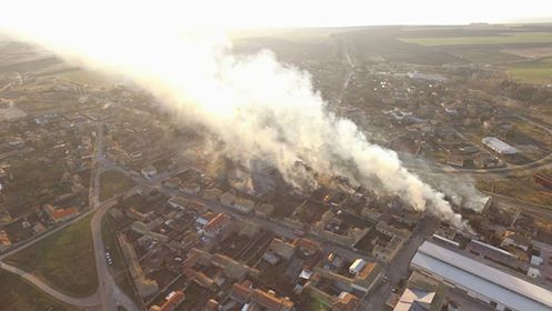 Опустошението в Хитрино от птичи поглед (ГАЛЕРИЯ, ВИДЕО)