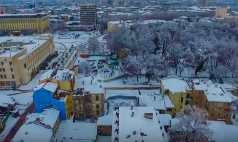 Вижте снежния Пловдив от птичи поглед (видео)