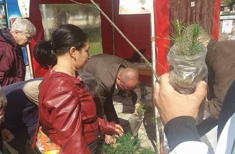 Горнооряховчани получиха дар от над 900 фиданки