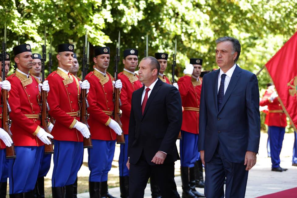 Президентът Радев е на посещение в Подгорица