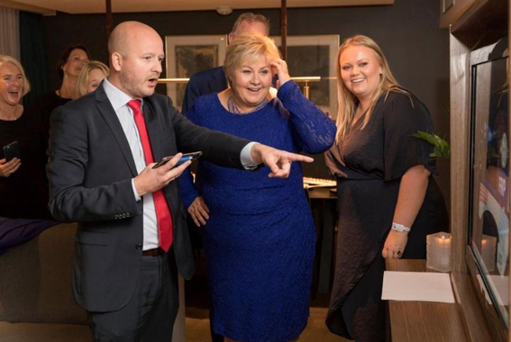 Управляващата дясна коалиция печели изборите в Норвегия