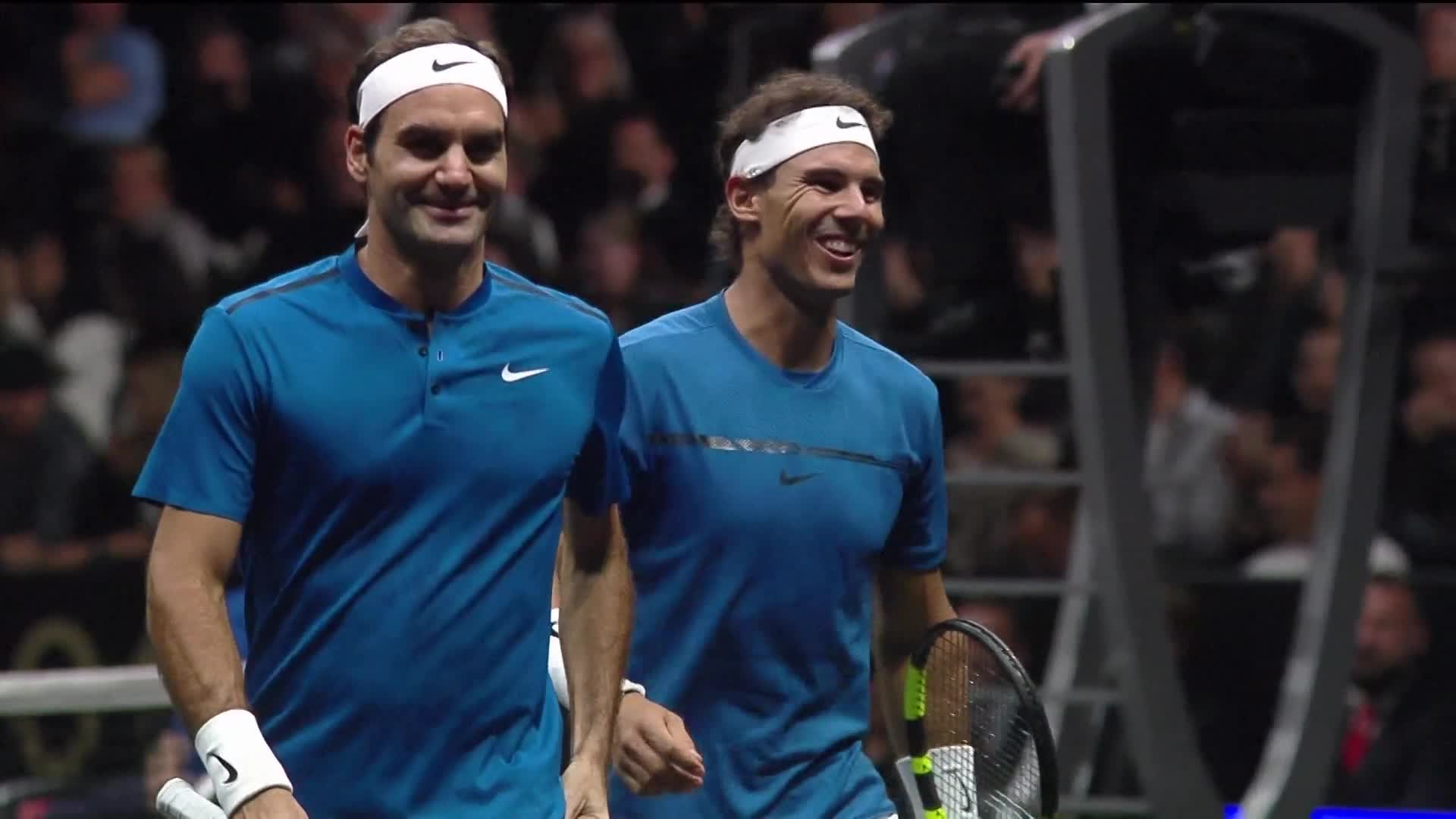 Федерер и Надал бият на двойки