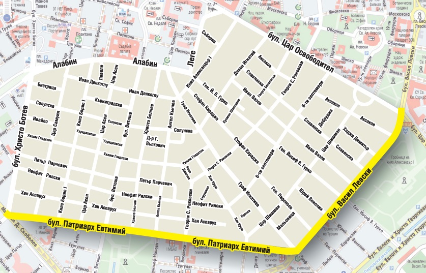 Улични рокади в центъра на София