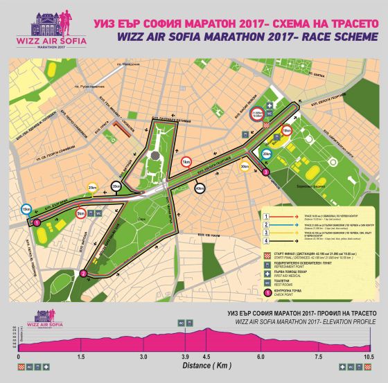 Софийският маратон затваря улици в неделя