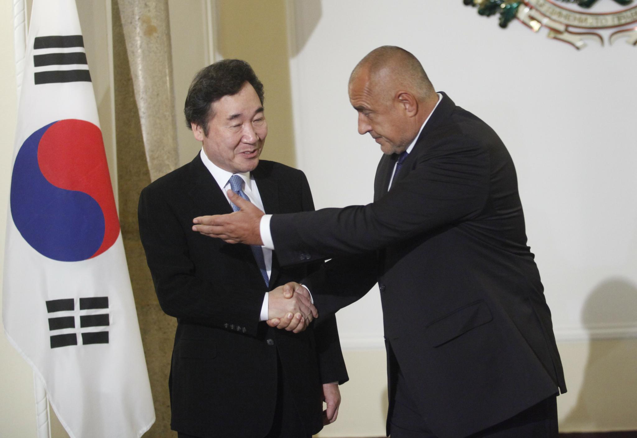 Премиерът на Южна Корея: Ще предам на корейските компании ентусиазма на Борисов за инвестиции в България