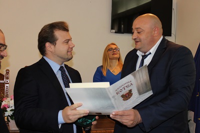 Инвеститорът Едоардо Миролио получи почетния знак на Котел