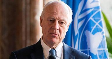 Стефан де Мистура призова Русия да убеди сирийското правителство в мирно споразумение