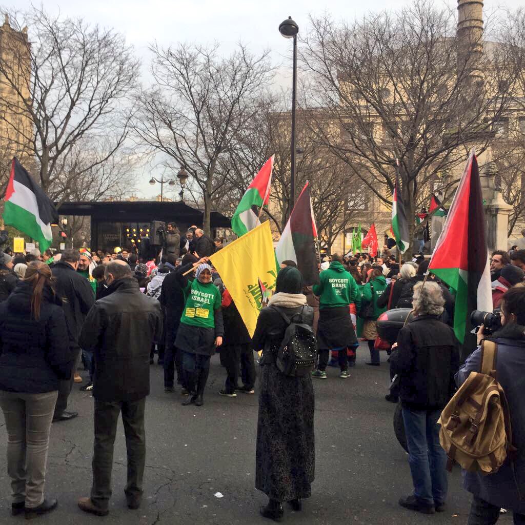 Около 200 души протестираха в Париж срещу признаването на Ерусалим за столица на Израел