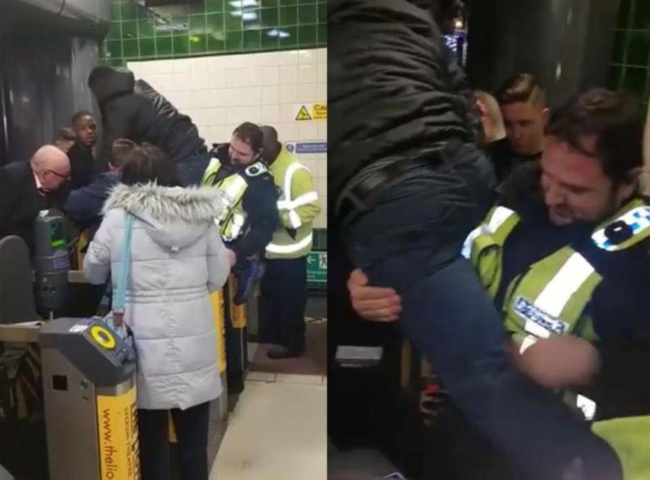 Вижте как мъж заклещи достойнството си в лондонското метро (ВИДЕО)