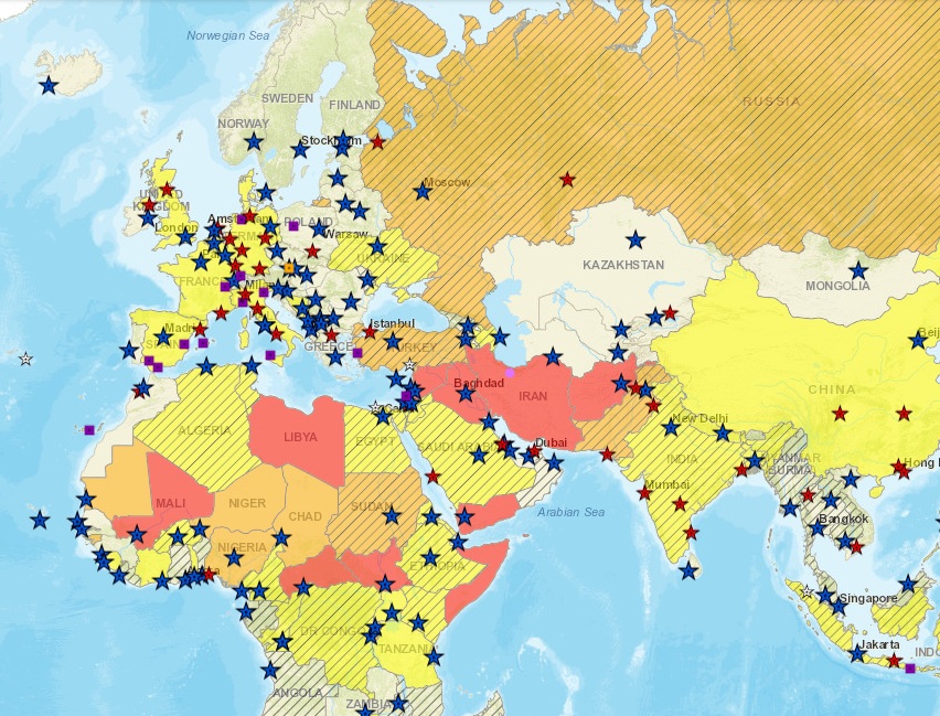 САЩ предупреждават гражданите си за опасности при пътувания в чужбина
