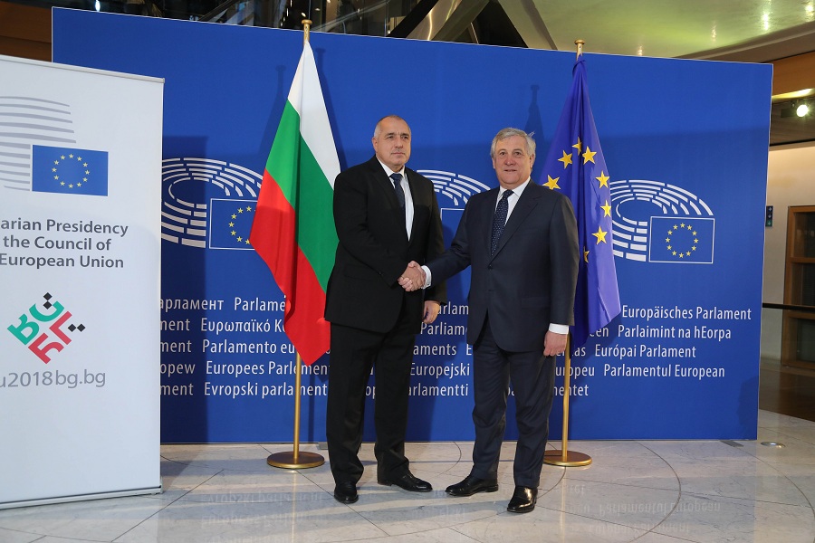 Бойко Борисов и Антонио Таяни: Ще работим заедно за успеха на ЕС