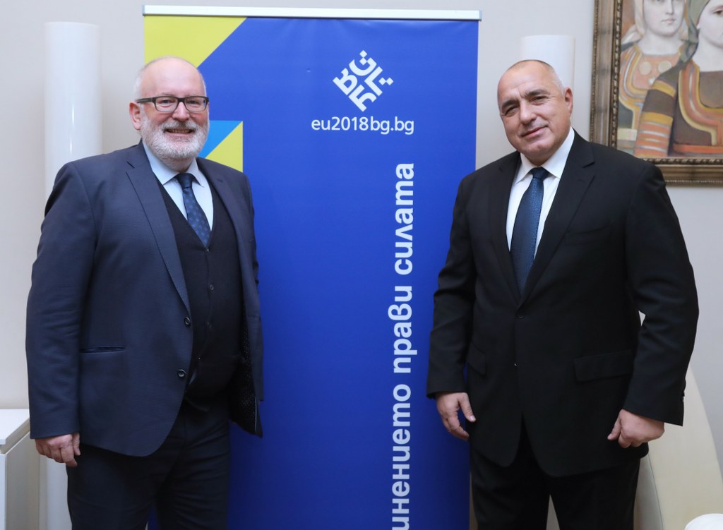 Борисов и Тимерманс обсъдиха приоритетите на българското председателство