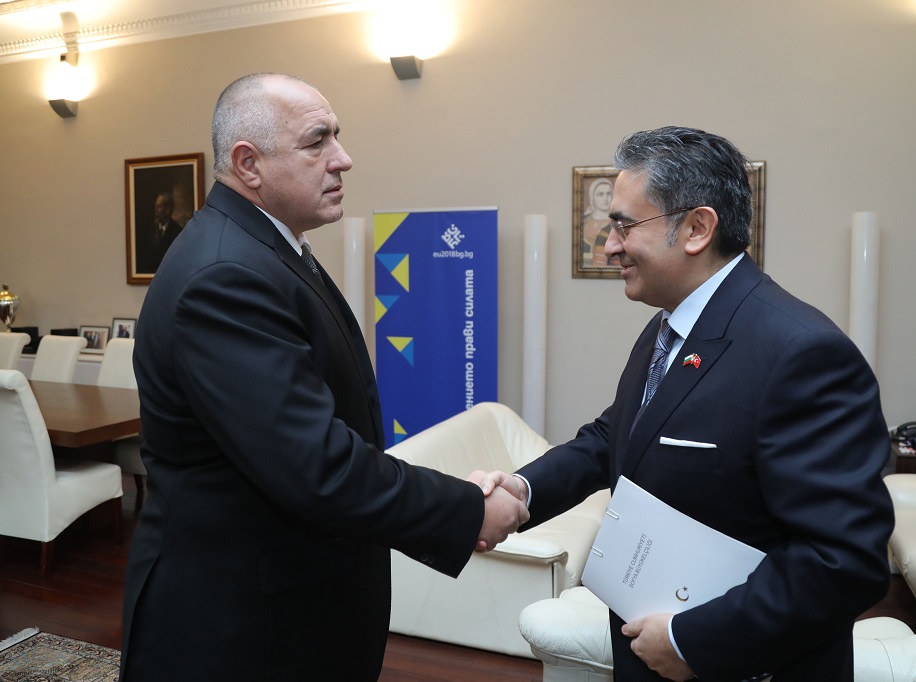 Бойко Борисов се срещна с турския посланик Хасан Улусой