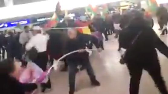 Масов бой между кюрди и турци на летището в Хановер